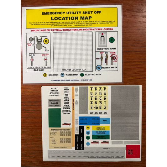 Home Saver Kit 2.0 - Replacement Map & Sticker Set